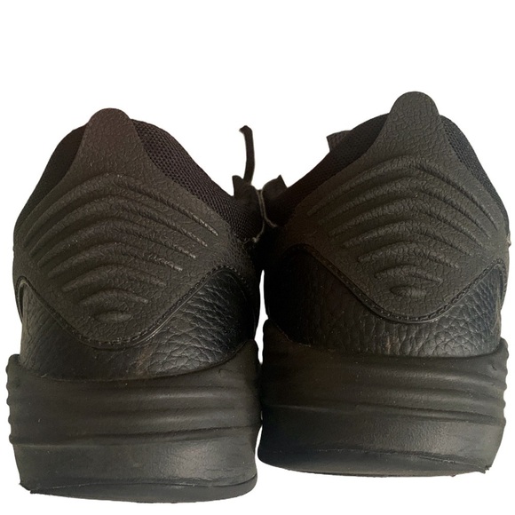 Nike Jordan Max Aura 5 (GS) Black Anthracite Youth Kids Leather Sneakers - Picture 7 of 10